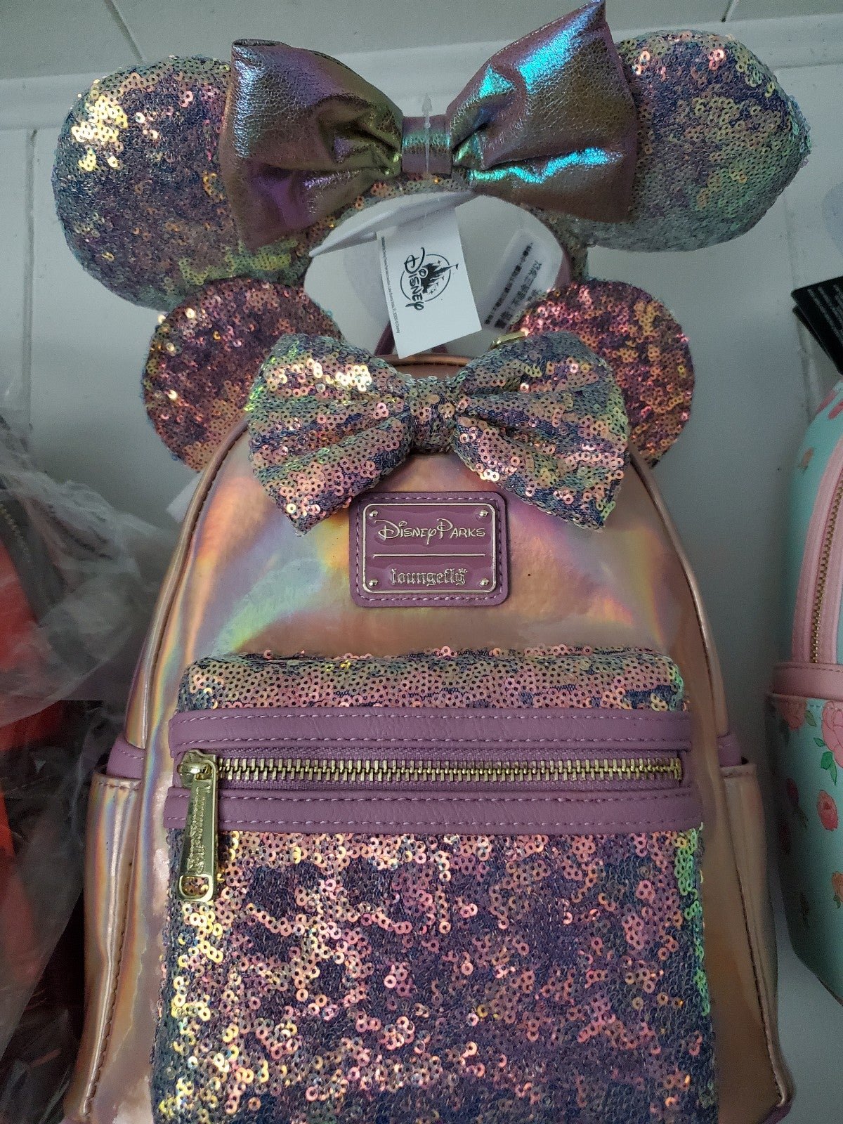EARidescent Minnie mouse Loungefly