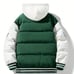 Mens puffer coat-casual men zip-up Jacket woth pockets