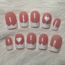 Pink n White Frenchies.