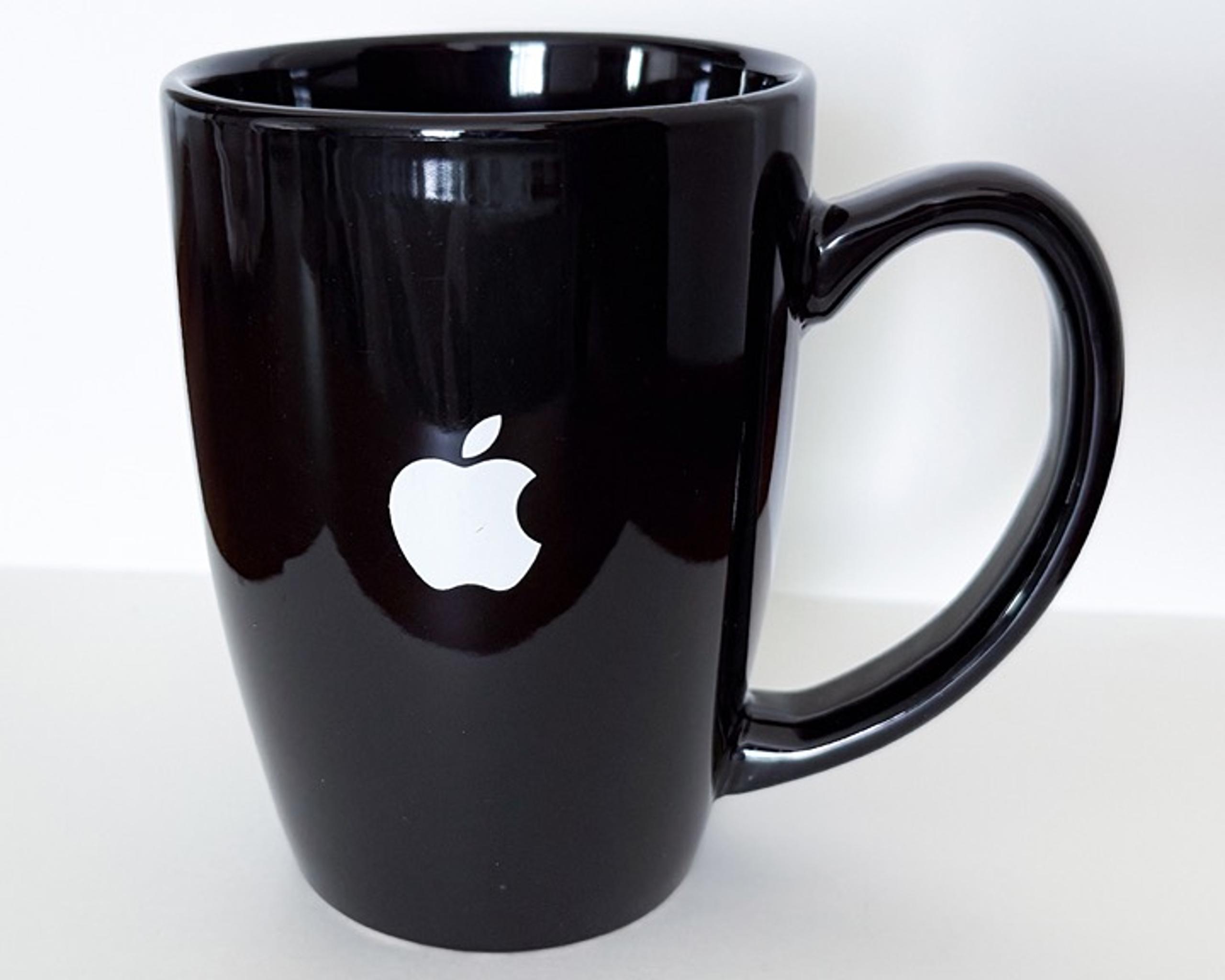 Apple Logo Employee Company Store Coffee Mug Black 16oz Infinite Loop Cupertino