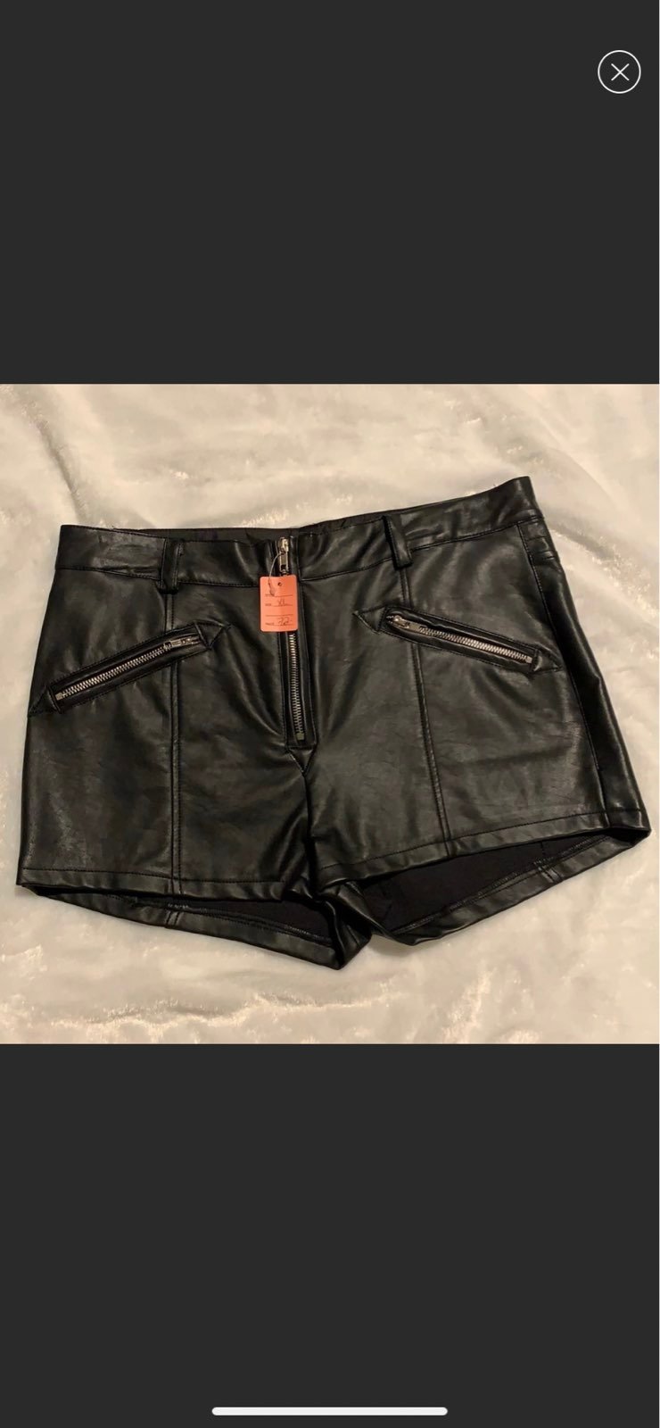 24HRS/Lip Service Faux Leather Shorts