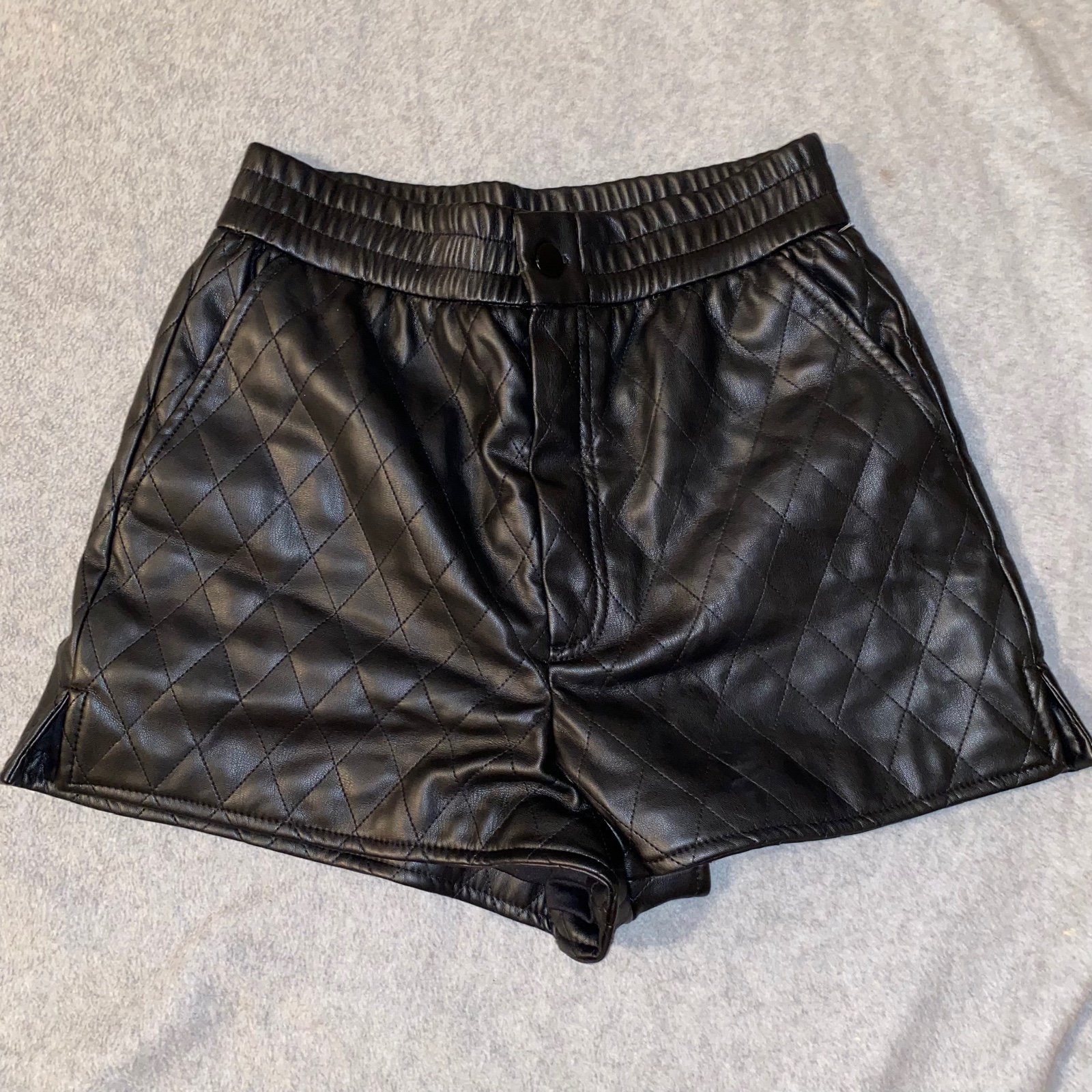 Zara Leather shorts