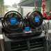 XOOL Car Fan, Electric Car Fans for Rear Seat Passenger Portable Car Seat Fan He