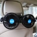 XOOL Car Fan, Electric Car Fans for Rear Seat Passenger Portable Car Seat Fan He
