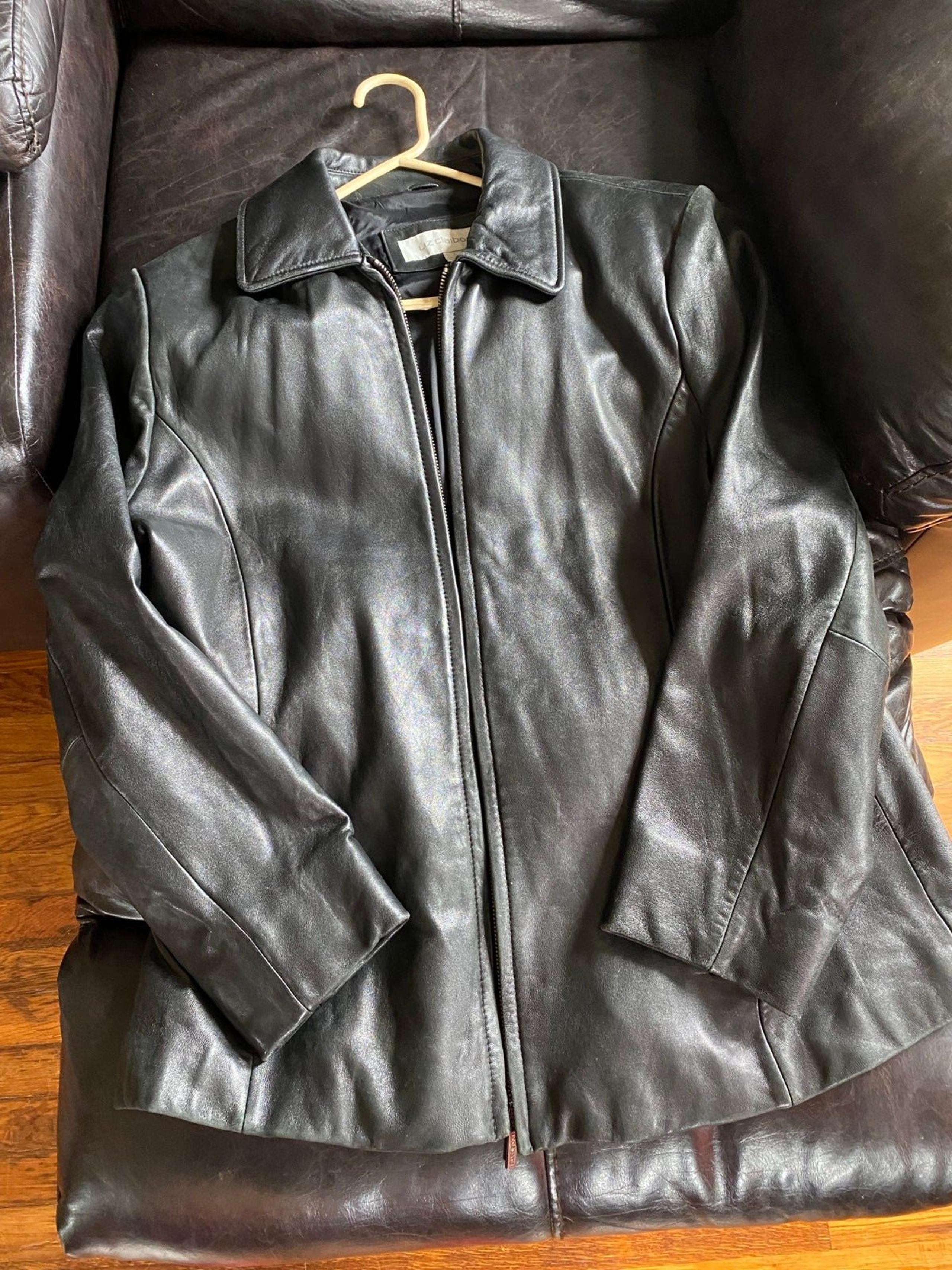 Liz Claiborne Black Leather Jacket