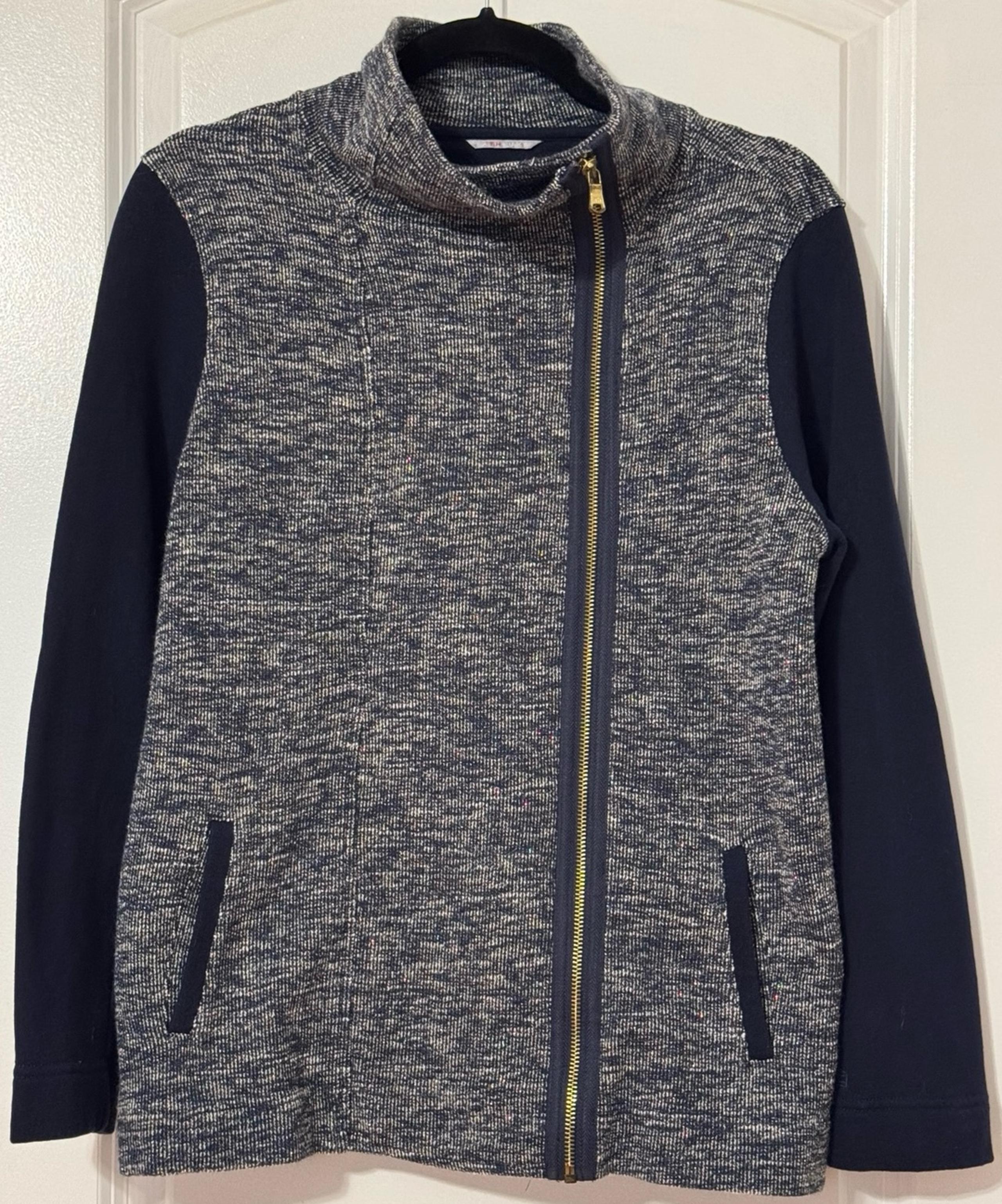 Tommy Hilfiger Athluxe Zip Jacket / Coat Large LN Navy with gold Flecks Large