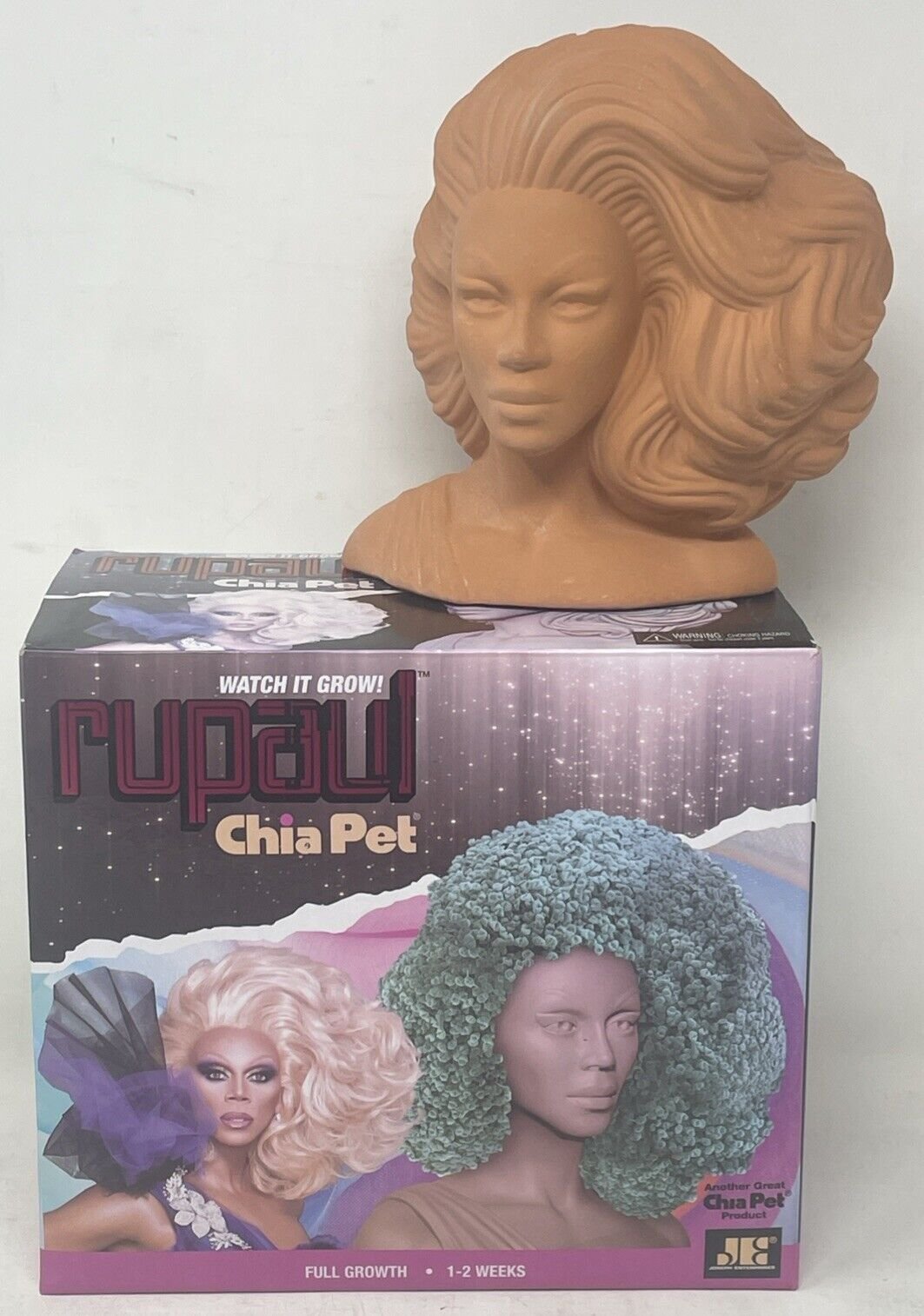 RuPaul Drag Queen Chia Pet Bust - Decorative Planter Gift, Andre Charles Theme