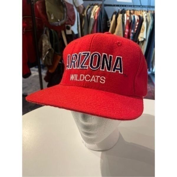 Vintage Arizona Wildcats Collegiate Hat Snapback Red Adjustable Twins Enterprise