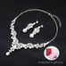 Crystal Necklace Earrings Bracelet Ring Bridal Wedding Party Jewelry Diamond Set