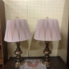 Vintage Set of Brass Lamps