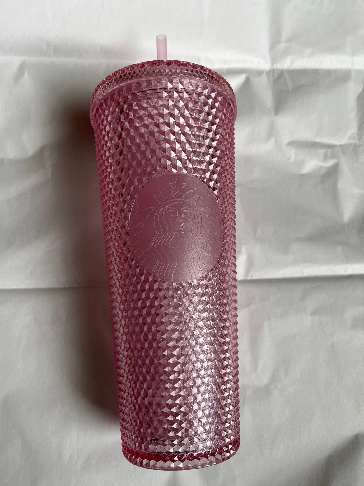 Starbucks glitter bling pink studded overseas