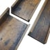 Floating Wall Shelves Set of 3, Brown 24 inch Wall Mounted Storage Shelf