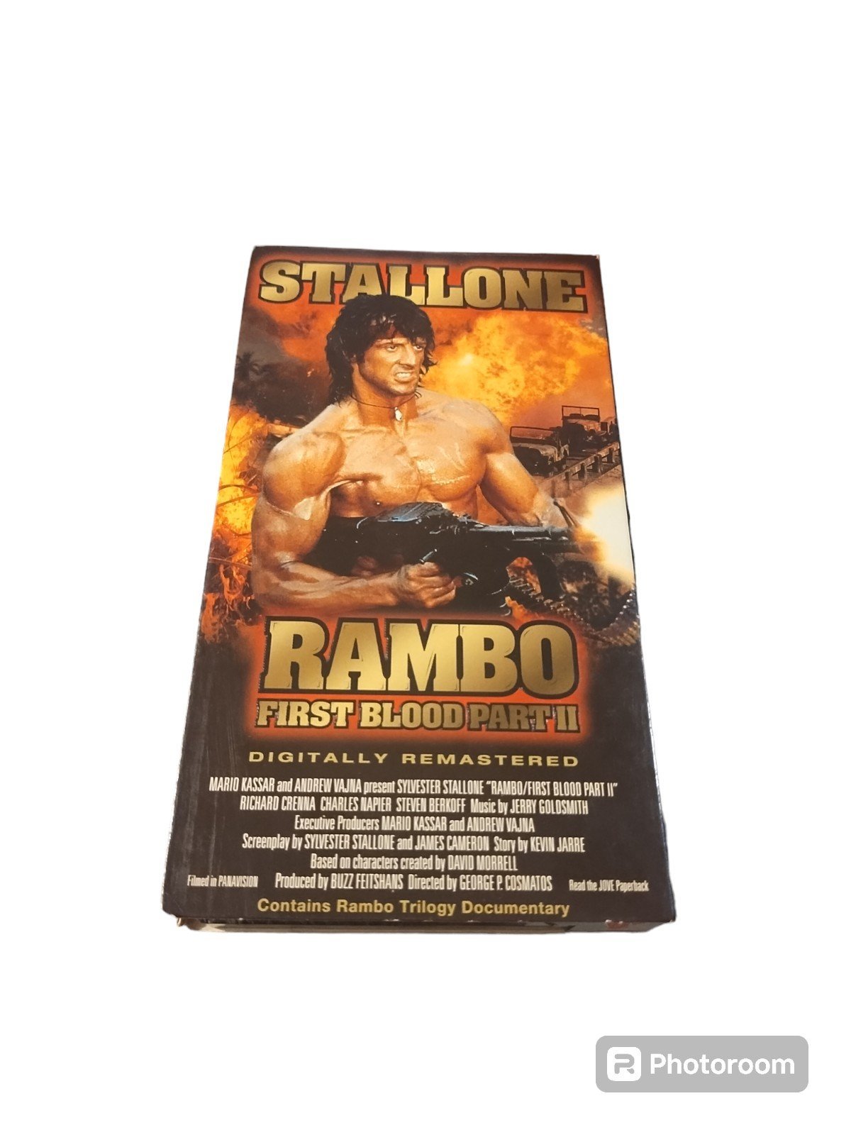Rambo first blood VHS tape original vintage