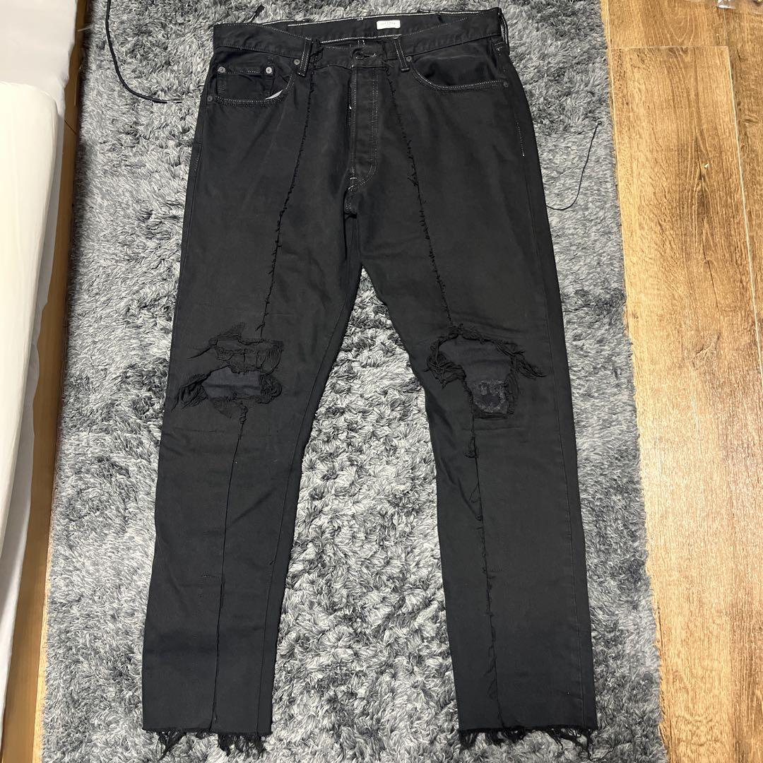 OLD PARK Black Denim Pants MINED