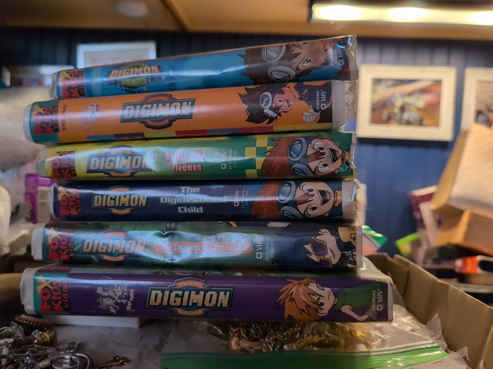 Digimon Digital Monsters VHS Video Lot of 6 Tapes