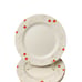 Set of 6 Vintage Mid Century Melamine Plates Geometric Design - 11