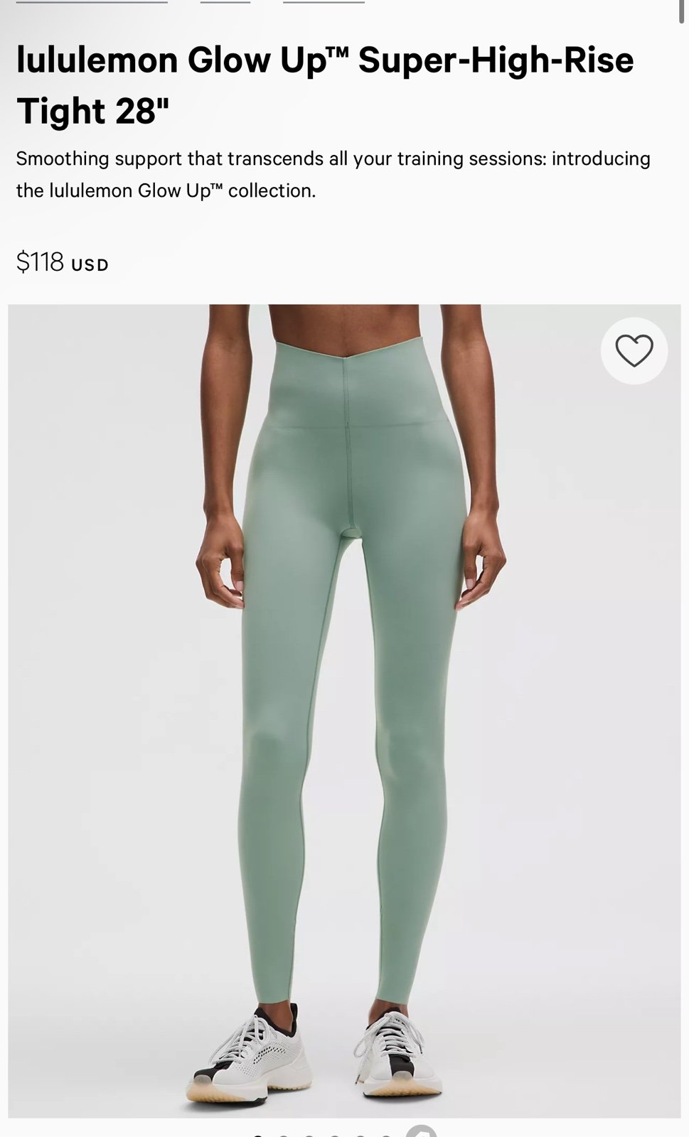 lululemon Glow Up™ Super-High-Rise Tight 28 . Size 14  ColourCrater Bl