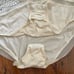 CALVIN KLEIN sleepwear écru lace bodysuit, size L, NWOT