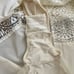 CALVIN KLEIN sleepwear écru lace bodysuit, size L, NWOT