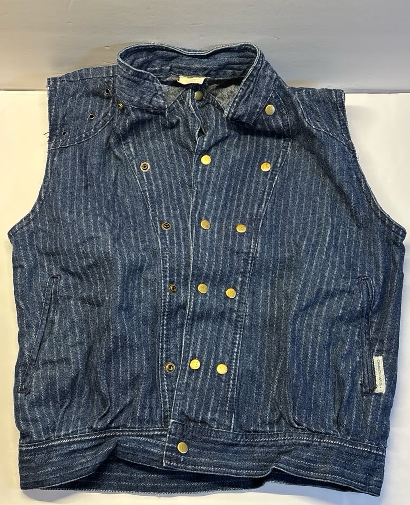 Rare Chardon Paris Jean Train Conductor Fashion Vest