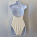 NWT Good American Plus Size Leilani Ivory One Piece Halter Swimsuit - Size 7/4XL