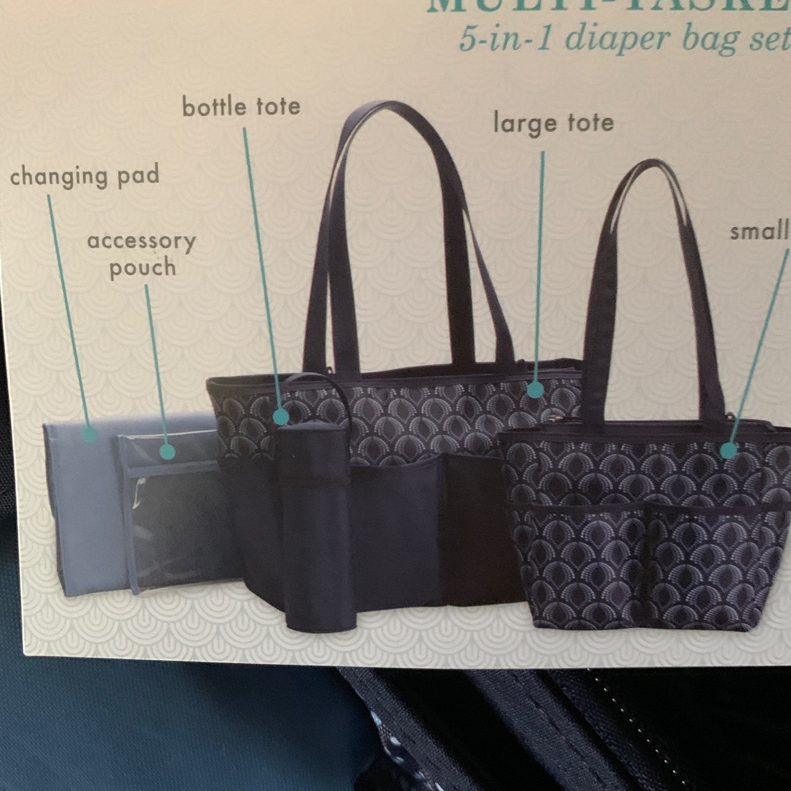 Diaper bags 5 pieces, for nursing, baby mommy gifts for newborn