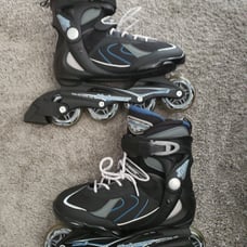 Bladerunner Pro 80 Mm Rollerblades Inline Skates Men’s Size 7 Black Blue