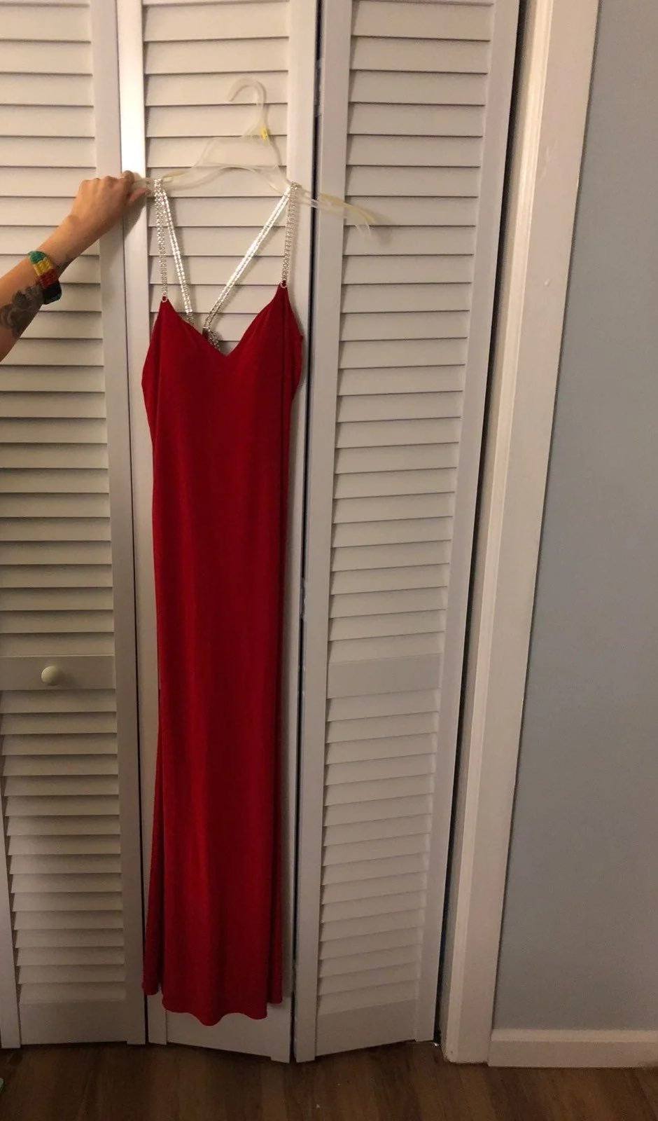 red prom dress