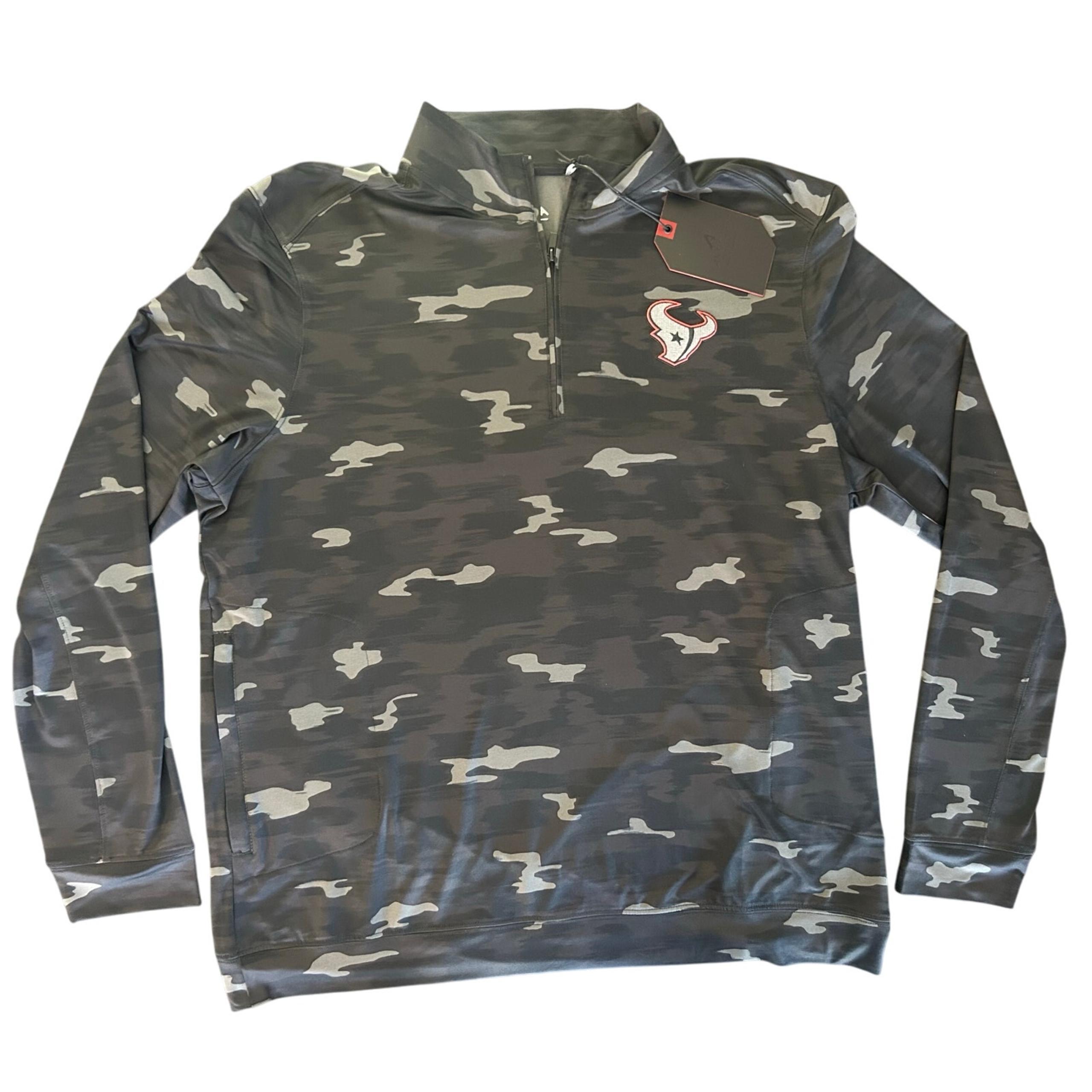 NWT Men’s Antigua Houston Texans 1/4 Zip Long Sleeve Lightweight Pullover Large