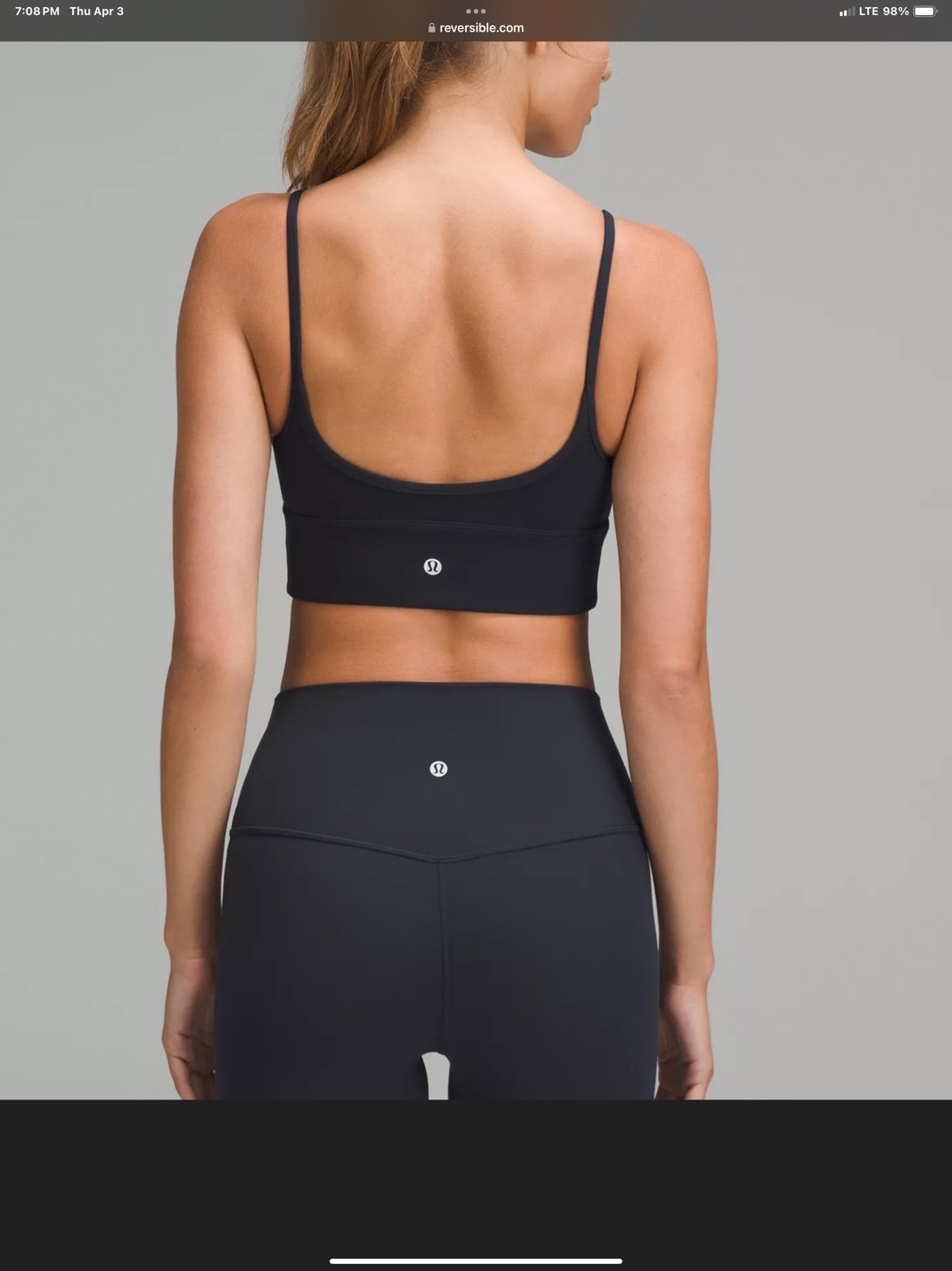 Lululemon Align High-Rise Mini-Flared Pant and align sweetheart bra size 6