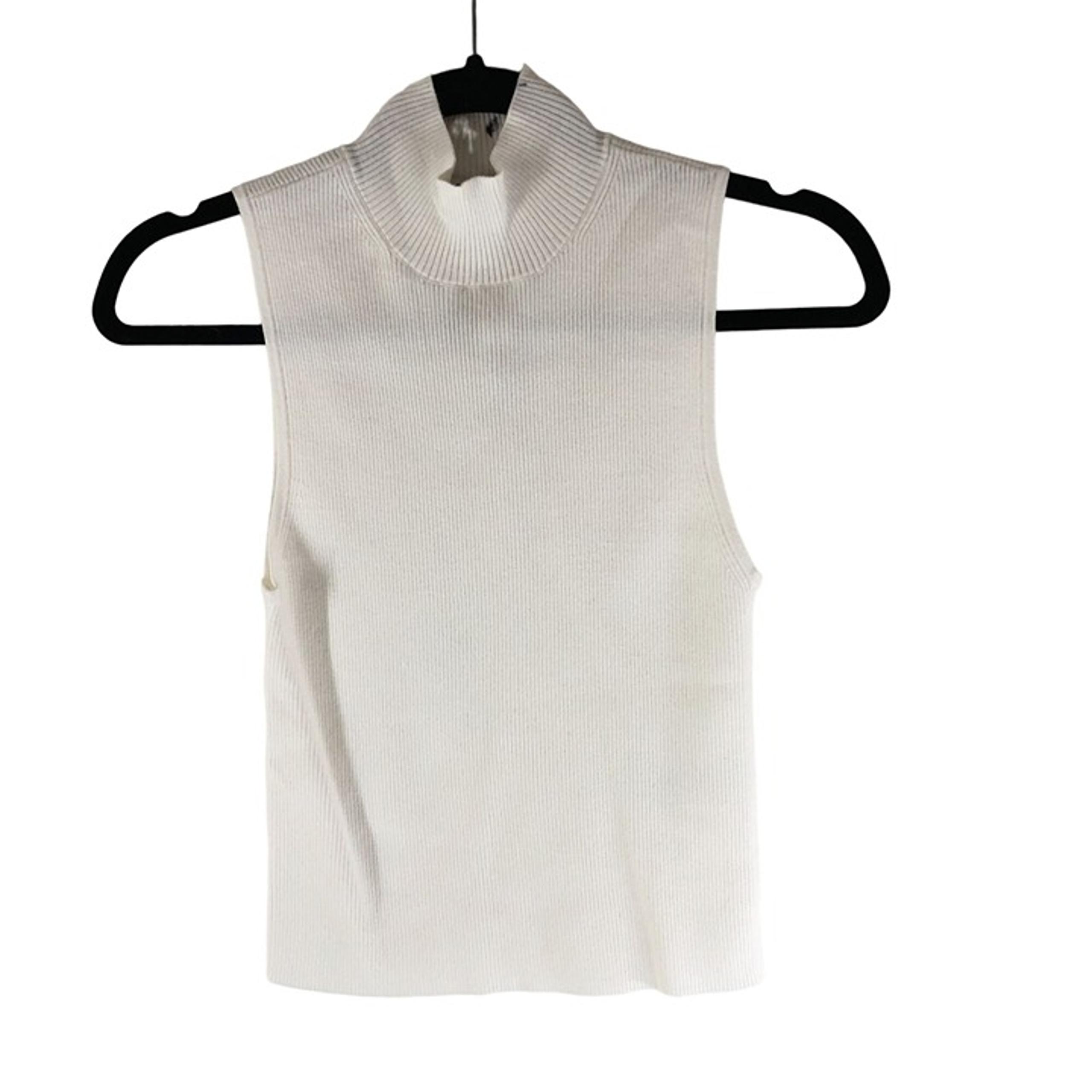 Madewell Womens The Signature Knit Mockneck Sweater Tank Sleeveless White XXS
