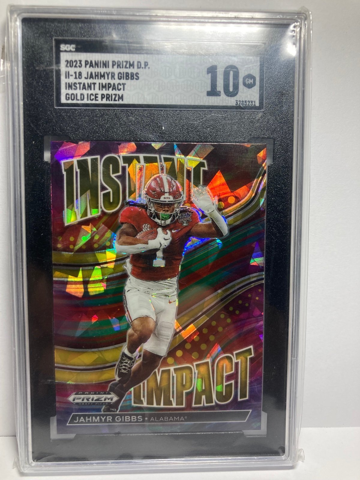 JAHMYR GIBBS GOLD ICE #II18 SGC 10