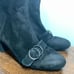 Jane and Bleecker Women's Leather Upper Suede Ankle Boots Black Size 10M