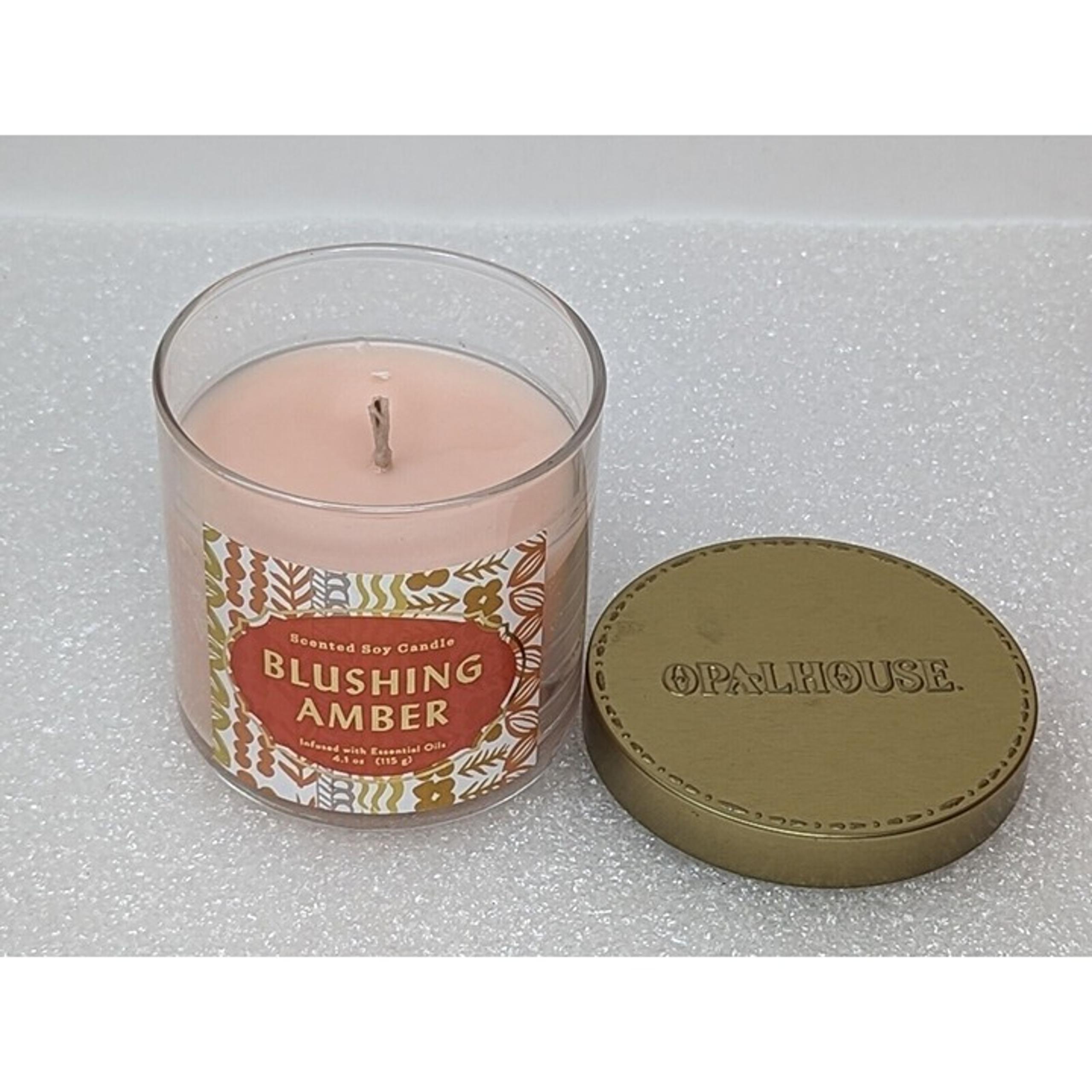 Opalhouse Lidded Glass Candle Blushing Amber 4.1 oz
