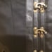 Corset top vegan Leather & metal