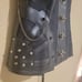 Corset top vegan Leather & metal