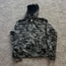 American Giant Camo Black Grey Full Zip Sweatshirt Hoodie Women’s Size Large