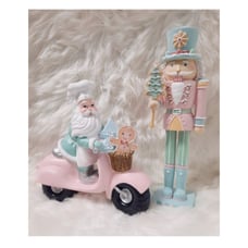 Gingerbread Nutcracker & Santa - Mrs. Claus Pink Pastel Christmas Bundle