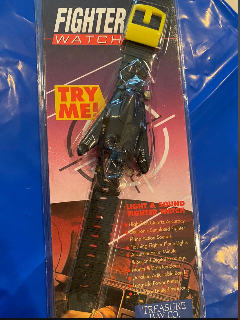 Vintage 1992!! Jet Fighter Watch by Treasure Bay Co.