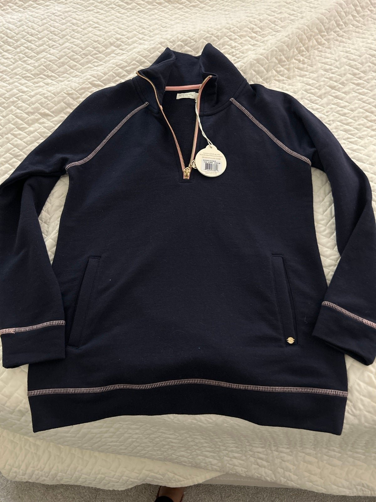 Spartina 449 Navy Pullover Sweatshirt