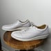 HOTTER Tone II Lace-Up Grey Shoes Sz 9 Gray Leather Sneakers UK England NEW