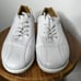 HOTTER Tone II Lace-Up Grey Shoes Sz 9 Gray Leather Sneakers UK England NEW
