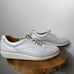 HOTTER Tone II Lace-Up Grey Shoes Sz 9 Gray Leather Sneakers UK England NEW
