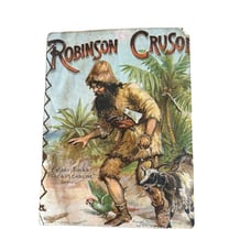 Antique Robinson Crusoe Book