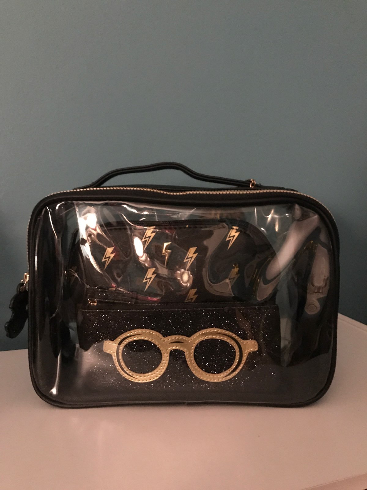 HARRY POTTER 3 piece makeup bag set