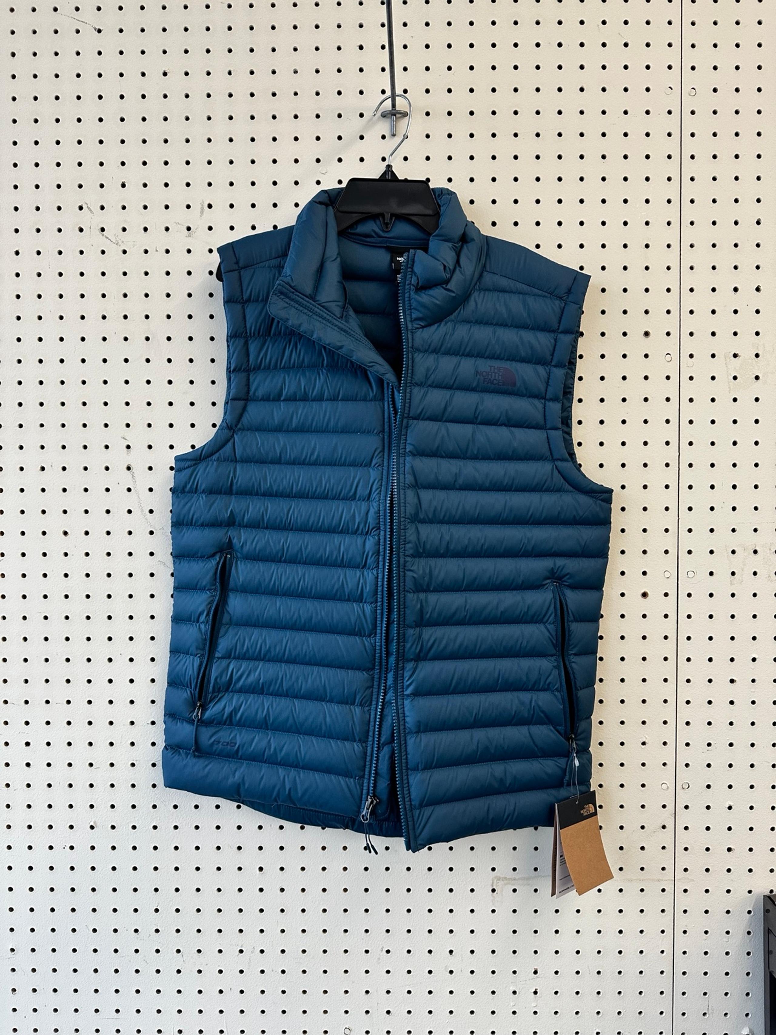 The North Face Men’s Stretch Down Slim Fit Full Zip Puffer Vest Blue