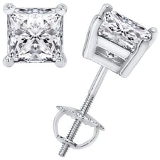 14k White Gold 1.50CT Earrings