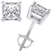 14k White Gold 1.50CT Earrings