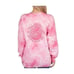 BILLABONG JUNIOR XSMALL, Let The Sunshine In” Long Sleeve Pink Tie Dye Sweatshir
