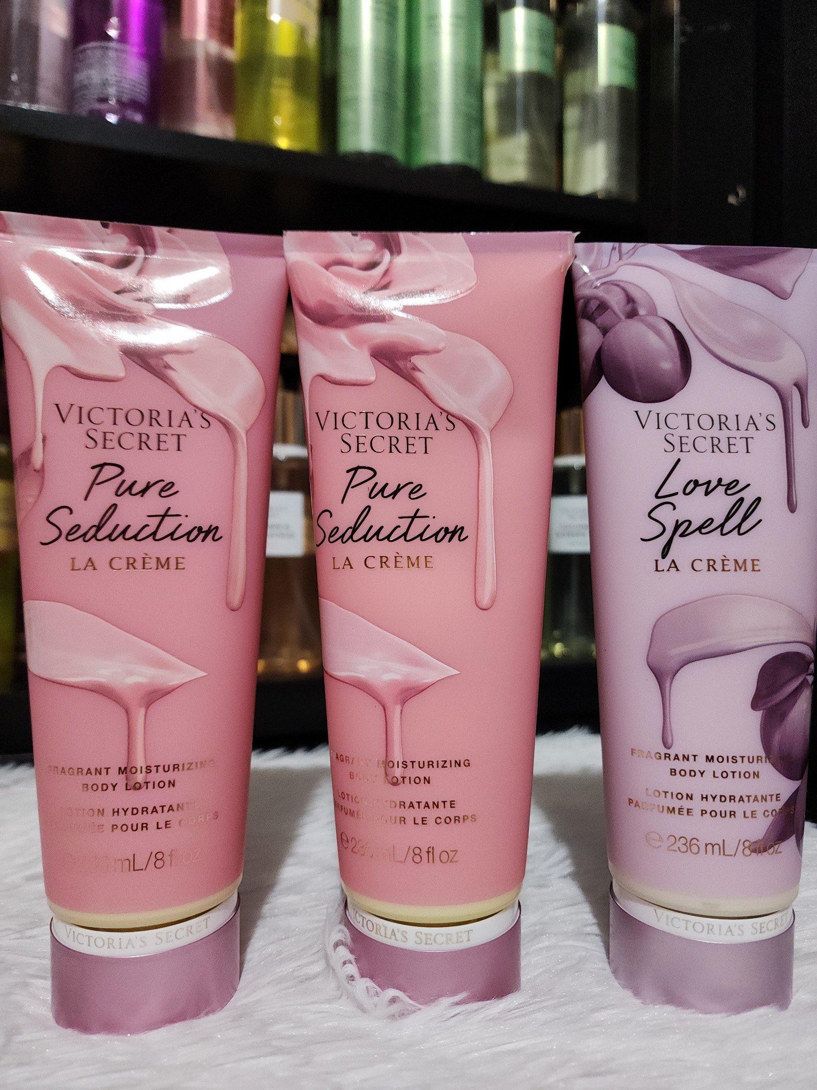 Victoria's secret la creme Lotion lot of 3